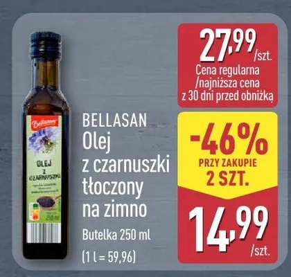 Olej z czarnuszki tłoczony na zimno promocja w Aldi