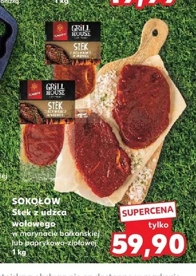 Stek z udźca wołowego w marynacie paprykowo-ziołowej Sokołów promocja w Kaufland
