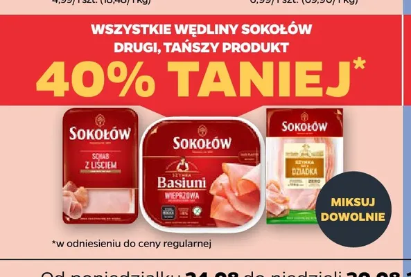 Wędliny Sokołów promocja w Netto