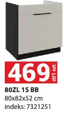 Szafka kuchenna 80ZL 1S BB promocja w Merkury Market