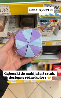 Gąbeczki do makijażu 8 sztuk  promocja w Dino
