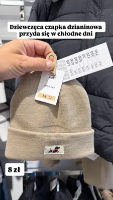 Czapka dzianinowa dziewczęca Pepco Kids promocja w Pepco