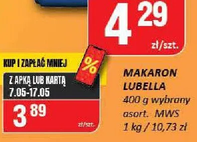 Makaron Lubella promocja w Chorten