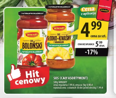 Sos słodko-kwaśny z ananasem Winiary promocja w Arhelan