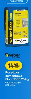 Posadzka cementowa Floor 1000 Weber promocja w Castorama