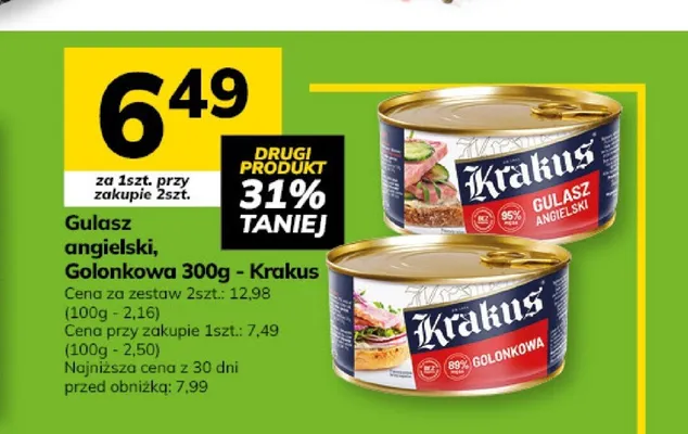 Konserwa golonkowa Krakus promocja w Hitpol