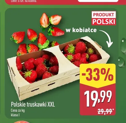 Truskawki polskie XXL promocja w Aldi