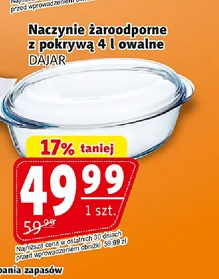 Naczynie żaroodporne z pokrywą 4 l owalne Dajar promocja w Prim Market