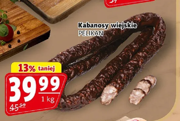 Kabanosy wiejskie Pelikan promocja w Prim Market