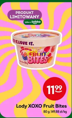 Lody XOXO Fruit Bites promocja w Żabka