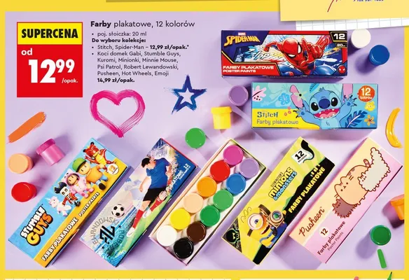 Farby plakatowe St. Majewski Stumble Guys promocja w Biedronka