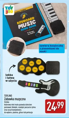 Zabawka muzyczna pianino Toylino promocja w Aldi