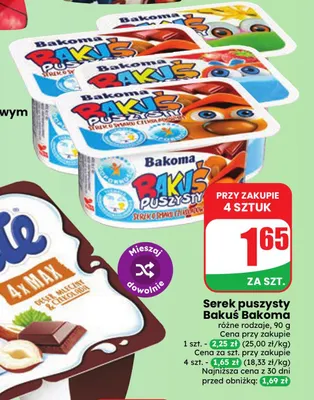 Serek puszysty Bakuś Bakoma promocja w Dino