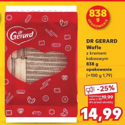 Wafle z kremem kakaowym promocja w Kaufland