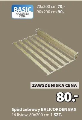 Spód żebrowy BALEFJORDEN BAS promocja w Jysk