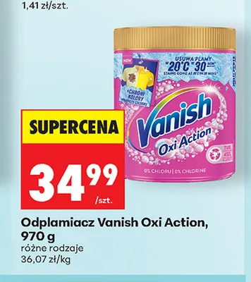 Odplamiacz Vanish Oxi Action promocja w Biedronka