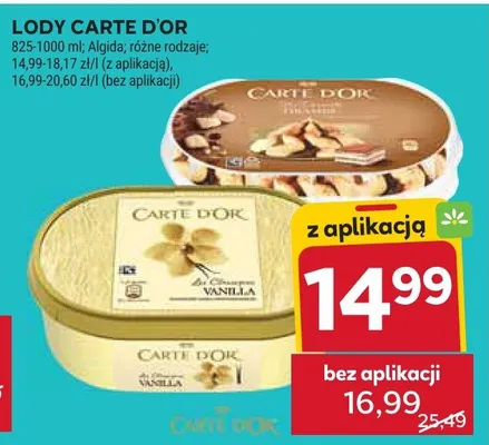 Lody Algida, różne rodzaje (z aplikacją) promocja w Stokrotka