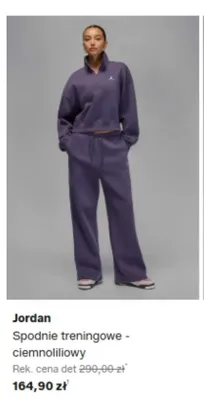 Spodnie treningowe ciemnoliliowy Jordan promocja w Lounge by Zalando