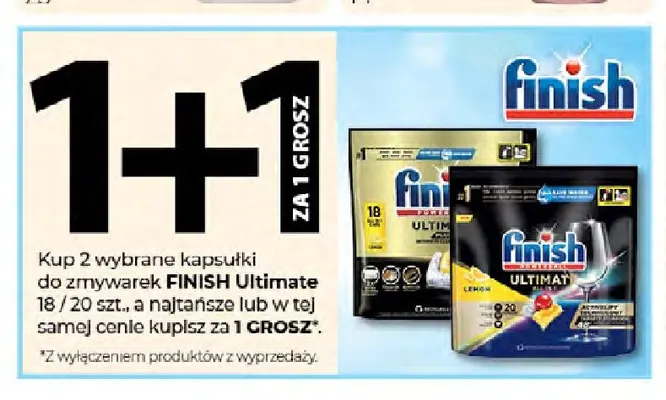 Kapsułki do zmywarek Finish Ultimate promocja w Drogerie Jawa