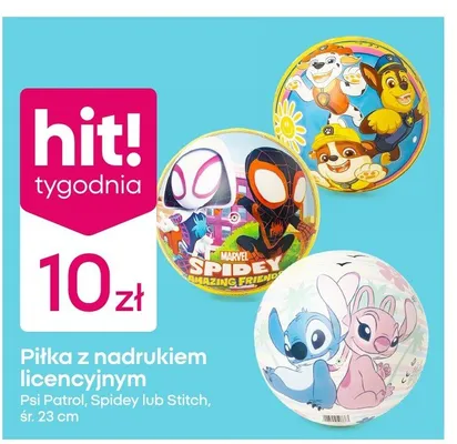 Piłka z nadrukiem licencyjnym Spidey  promocja w Pepco