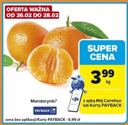 Mandarynki promocja w Carrefour Express