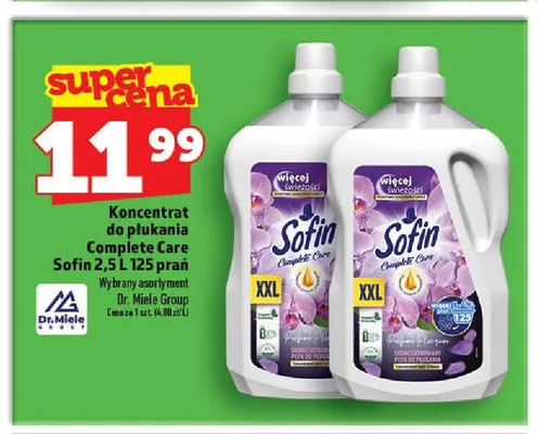 Koncentrat do płukania Sofin Complete Care Perfume Pleasure 125 prań promocja w TOPAZ