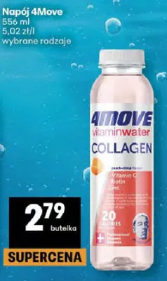 Napój 4Move vitamin water collagen promocja w Delikatesy Centrum