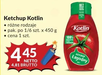 Ketchup Kotlin różne rodzaje promocja w Makro
