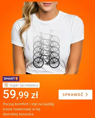 Koszulka damska promocja w Allegro