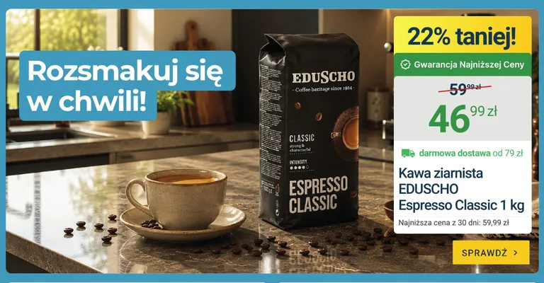 Kawa ziarnista Eduscho Espresso Classic promocja w ERLI