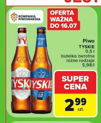 Piwo Tyskie Gronie promocja w Carrefour