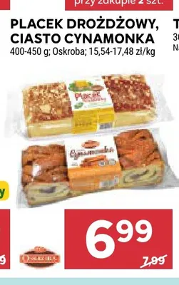 Ciasto cynamonka Oskroba promocja w Stokrotka