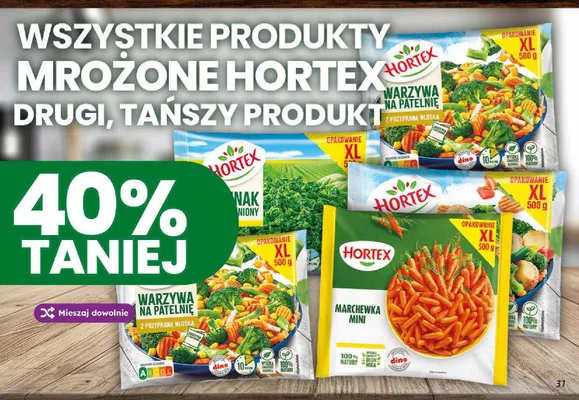 Szpinak rozdrobniony Hortex promocja w Dino