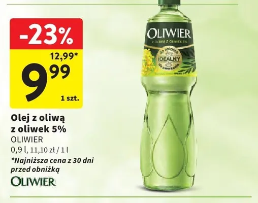 Olej z oliwą z oliwek 5% Oliwier promocja w Intermarche