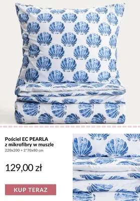 Pościel EC PEARLA z mikrofibry w muszle promocja w Homla
