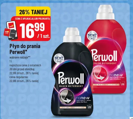 Płyn do prania Perwoll Black Detergent renew promocja w POLOmarket