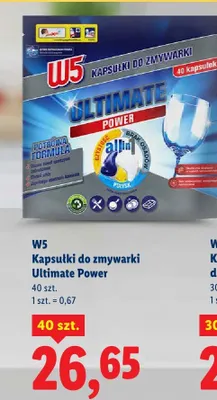 Kapsułki do zmywarki Ultimate Power 40 szt. promocja w Lidl
