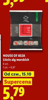 Liście alg morskich House of Asia promocja w Lidl