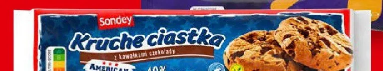 Kruche ciastka z kawałkami czekolady American Style Sondey promocja w Lidl