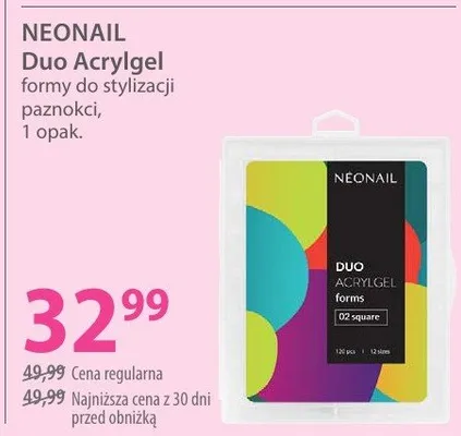 Formy do stylizacji paznokci, 1 opak. Duo Acrylgel promocja w Hebe