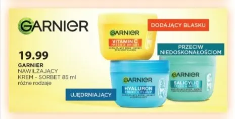 Krem sorbet do twarzy Garnier Vitamin C promocja w Drogerie Laboo