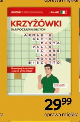Książka Włoski Krzyżówki dla początkujących Edgard promocja w Empik
