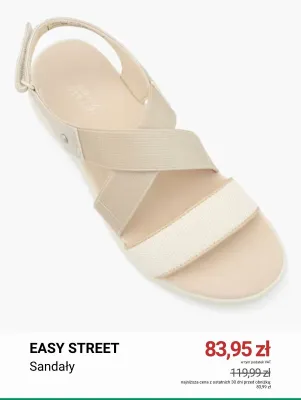 Sandały Easy Street promocja w Deichmann
