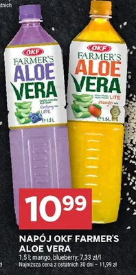 Napój OKF Farmer's Aloe Vera mango, blueberry promocja w Stokrotka