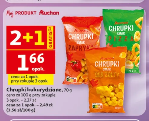 Chrupki kukurydziane promocja w Auchan