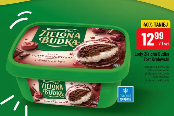 Lody Zielona Budka Tort Królewski promocja w POLOmarket