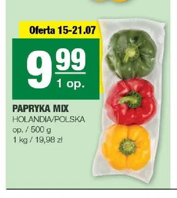 Papryka mix Holandia Polska promocja w SPAR