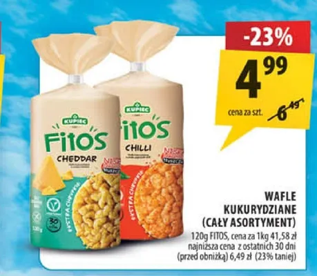 Wafle kukurydziane Fitos Kupiec promocja w Arhelan