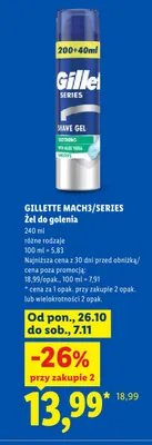 Żel do golenia Gillette Mach3/Series promocja w Lidl