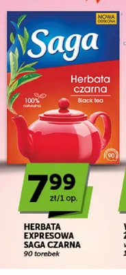Herbata expresowa Saga czarna promocja w ABC